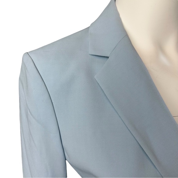Theory Women's Stretch Wool Carissa Blazer in Sky Blue Size 4 - Picture 5 of 10